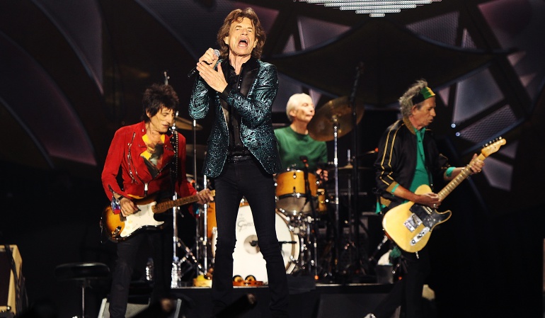 The Rolling Stones en un concierto en Adelaide,Australia en 2014.
