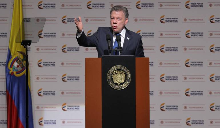 Juan Manuel Santos presidente de Colombia