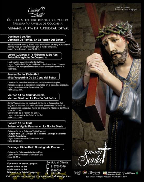 Programación para semana Santa en la catedral de Sal: Catedral de Sal de Zipaquirá se prepara para la Semana Santa Programación para semana Santa en la catedral de Sal: Catedral de Sal de Zipaquirá se prepara para la Semana Santa