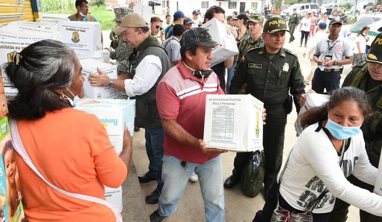 Ayudas a los damnificados de la tragedia en Mocoa