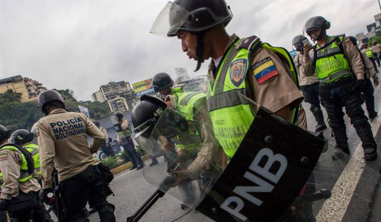 Integrantes de la Policía Nacional Bolivariana