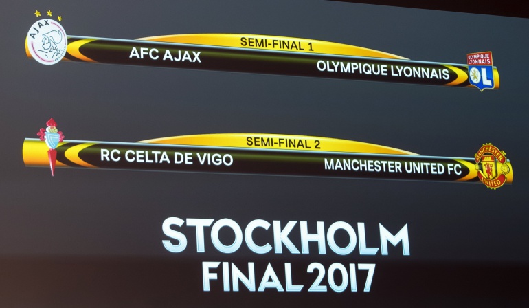 Así se jugarán las semifinales de Europa League