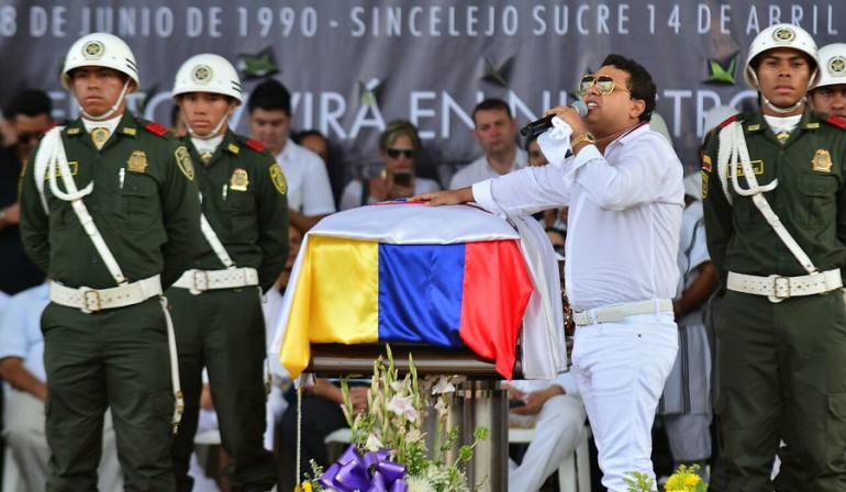 Rafael Santos durante el homenaje a Martín Elías