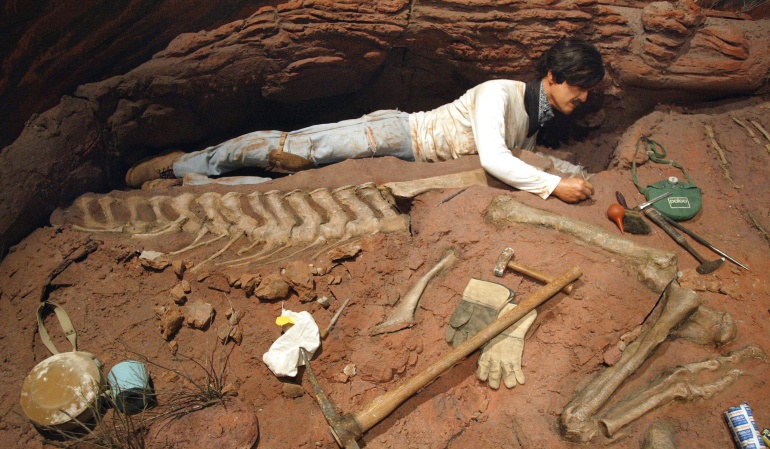 Referencia de una excavación arqueológica.