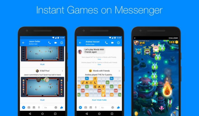 'Instant Games' es la nueva iniciativa de Messenger para atraer más público.