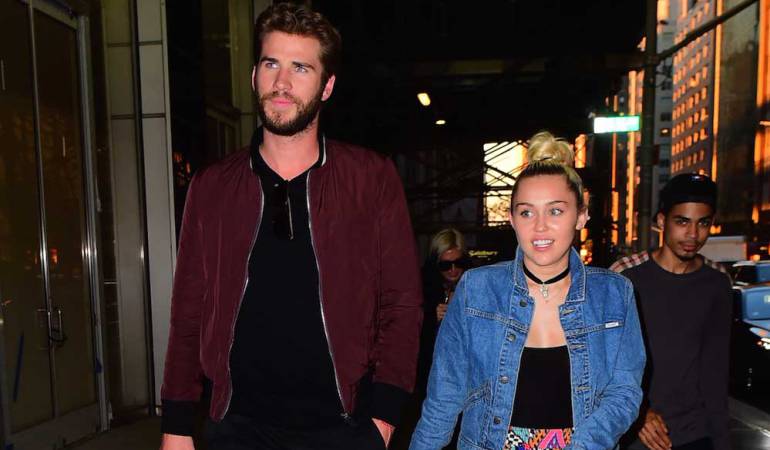 Liam Hemsworth y Miley Cyrus.