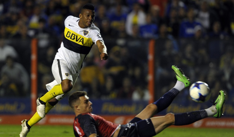 Frank Fabra: Frank Fabra, uno de los referentes colombianos en la titular de Boca Juniors