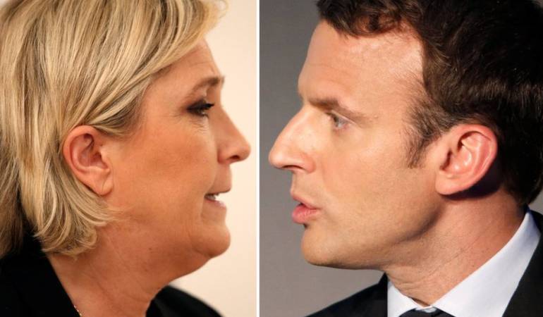 Marine Le Pen y Emmanuel Macron se disputan la presidencia de Francia este 7 de mayo.