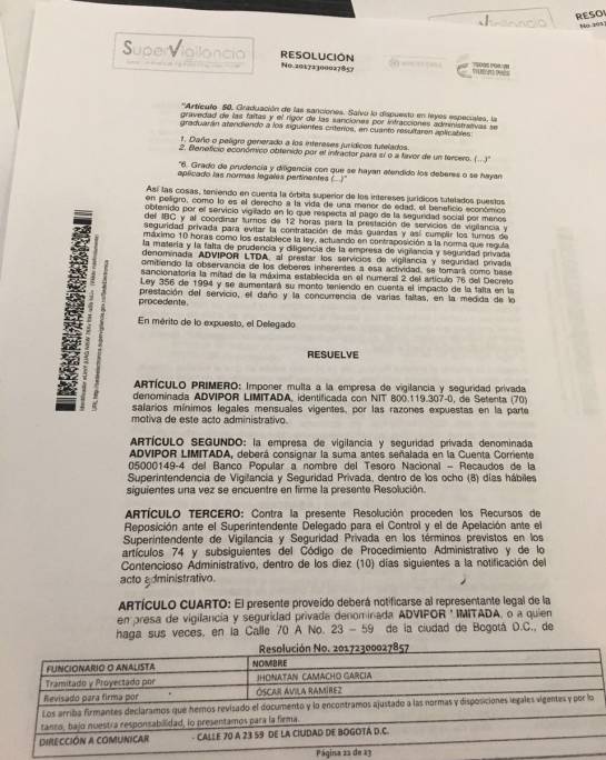 Yuliana Samboní: Sancionada la empresa que vigilaba el Equus 66 Yuliana Samboní: Sancionada la empresa que vigilaba el Equus 66