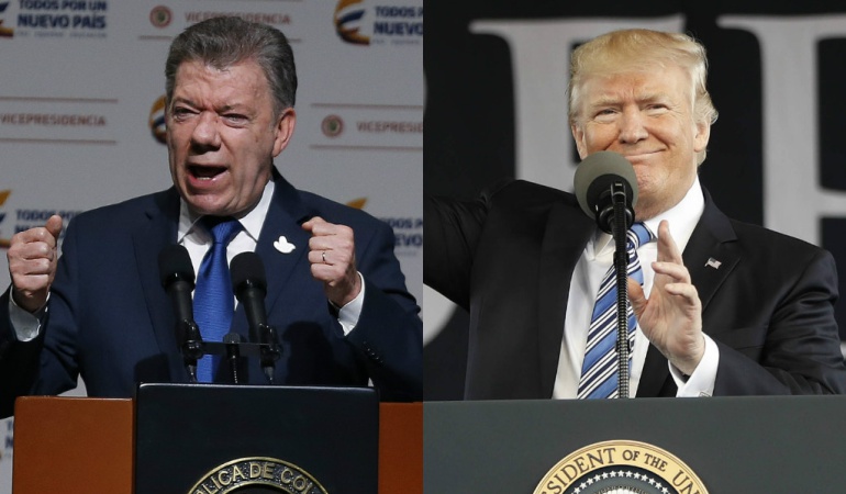 Inicia en la Casa Blanca primera reunión entre Trump y Santos Inicia en la Casa Blanca primera reunión entre Trump y Santos