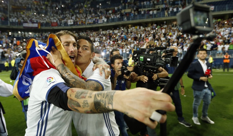 Números James sexto título Real Madrid: James, primer colombiano en ganar la Liga de Españad