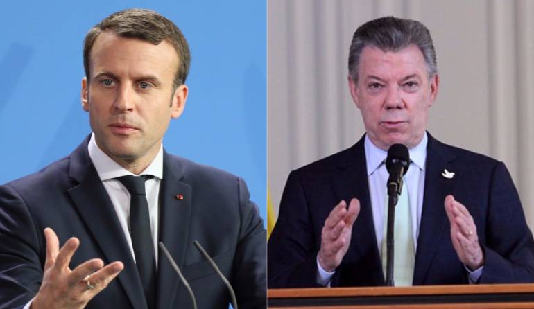 Reunión Santos - Macron: Gobierno francés confirma encuentro Santos - Macron en junio
