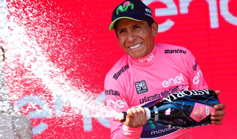 Nairo Quintana Maglia Rosa: Tenemos la maglia rosa y esperamos honrarla junto al equipo: Nairo Quintana