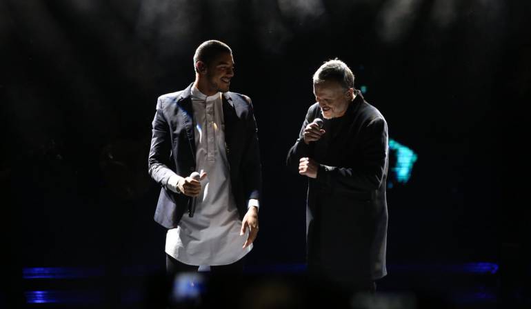 Manuel Medrano y Miguel Bosé.