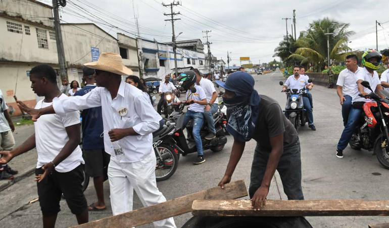 Paro en Buenaventura: "Santos analiza tres temas para levantar paro de Buenaventura" Gobernadora del Valle