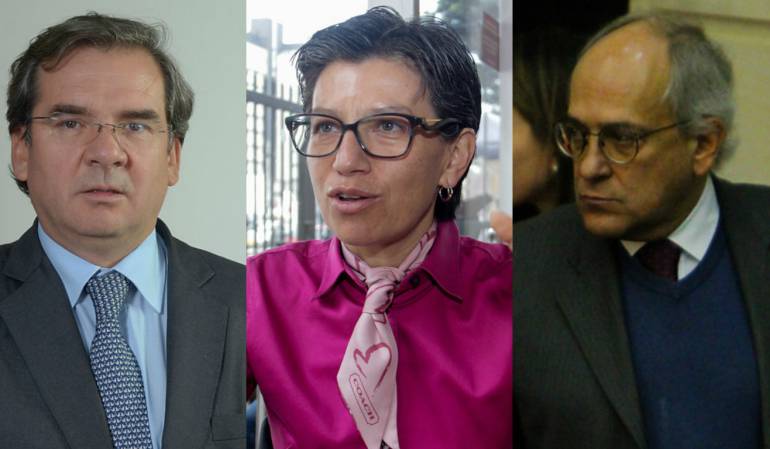 Germán Varón, Claudia López y José Obdulio Gaviria