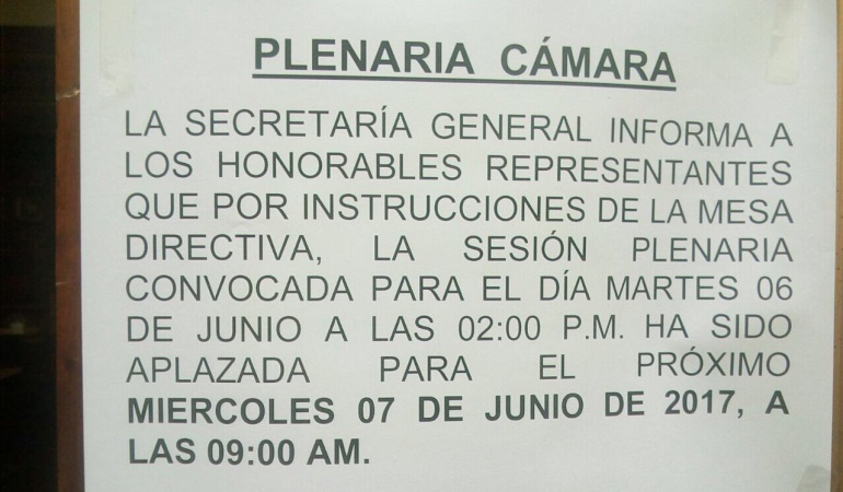 La Cámara no se reunió por la protesta de maestros: La Cámara se ‘sumó’ al paro de maestros y decidió no sesionar