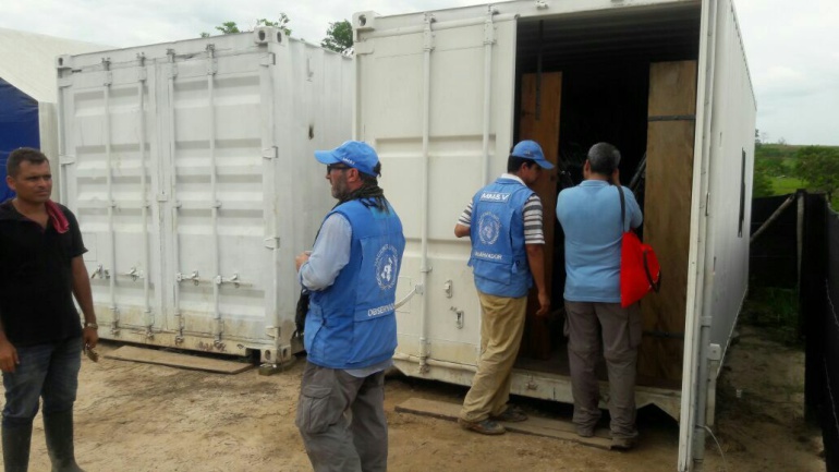 Armas de las Farc: Farc dejaron en manos de la ONU el 30 % de sus armas