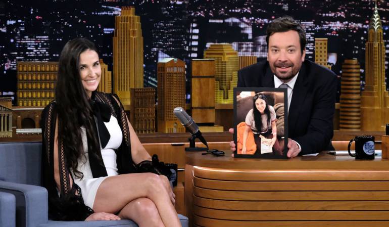 Demi Moore en The Tonight Show Starring Jimmy Fallon