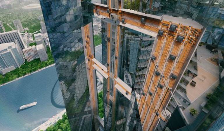 Este sistema de elevadores inalámbrico se controla de forma remota y ahorra tiempo y espacio.
