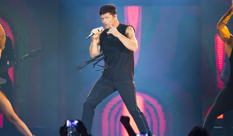 El cantante puertorriqueño Ricky Martin.