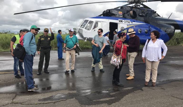 Desarme de las Farc: Secretariado de las FARC llegó a Mesetas para el acto de dejación del 100% de sus armas