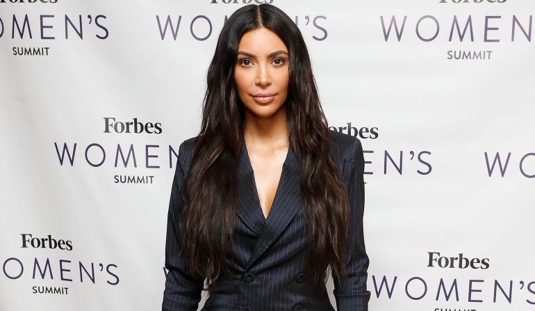 La empresaria Kim Kardashian en un evento de "Forbes Women's".