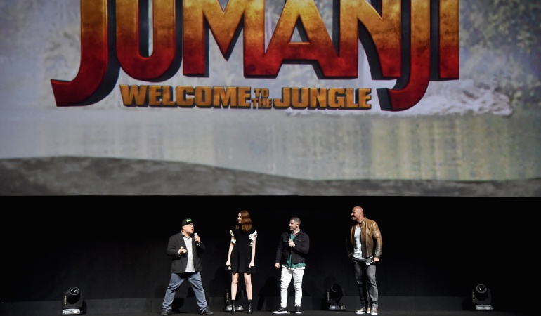 Presentación de la cinta "Jumanji: Welcome To The Jungle".