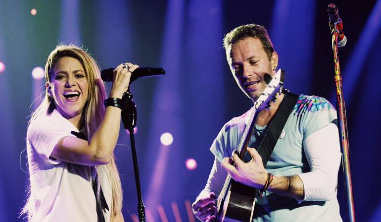 Shakira y Chris Martin.