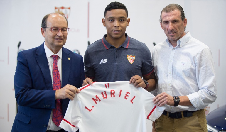 Luis Fernando Muriel Sevilla: Es una motivación ser el fichaje más caro en la historia del Sevilla: Luis Muriel