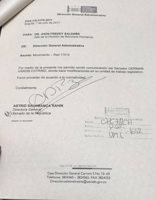 Renuncia Luis Gustavo Moreno: Renunció asesor de Germán Varón por relación con Luis Gustavo Moreno Renuncia Luis Gustavo Moreno: Renunció asesor de Germán Varón por relación con Luis Gustavo Moreno