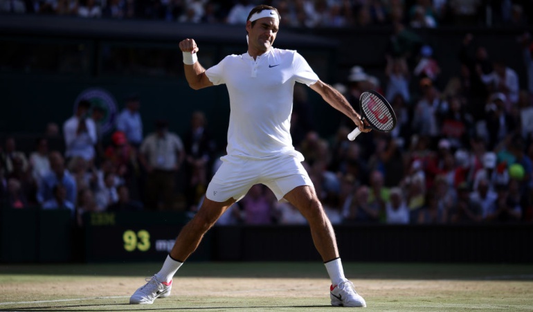 Roger Federer semifinales Wimbledon: Imaparable: Federer supera a Raonic y se instala en semis sin perder un set