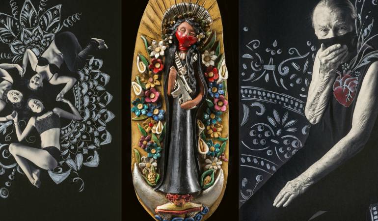 "Guarichas, pasado y presente", de la artista ecuatoriana Sabina Paredes.