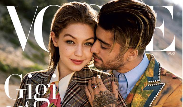 Gigi Hadid y Zayn Malik en la portada de la revista Vogue