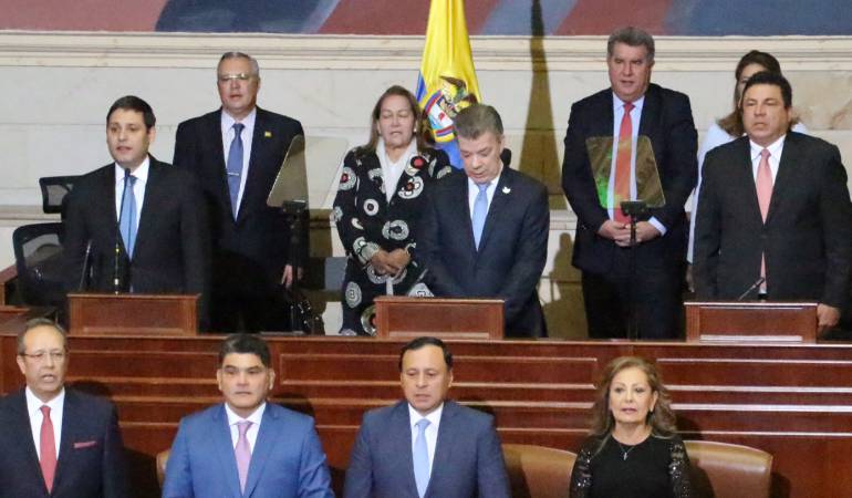 Instalación del Congreso: La paz de Colombia nos pertenece a todos: Santos