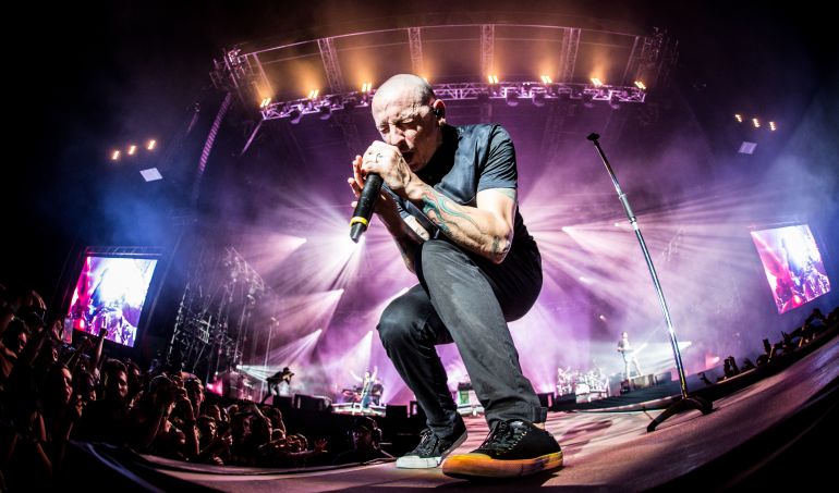 El cantante Chester Bennington.