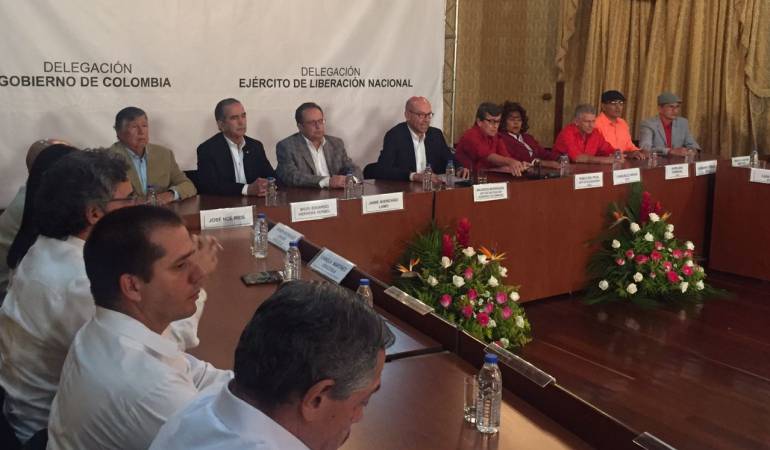 Mesa de negociación de Eln y el Gobierno Nacional.