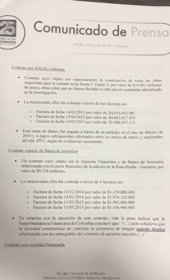 Sobornos de Odebrecht: “Sobornos de Odebrecht ascendieron a más de $84.000 millones”: fiscal Sobornos de Odebrecht: “Sobornos de Odebrecht ascendieron a más de $84.000 millones”: fiscal