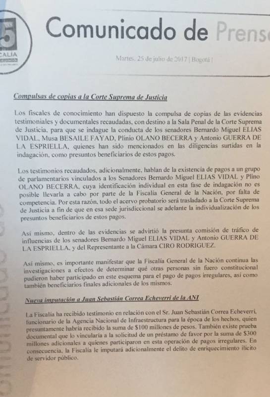 Sobornos de Odebrecht: “Sobornos de Odebrecht ascendieron a más de $84.000 millones”: fiscal Sobornos de Odebrecht: “Sobornos de Odebrecht ascendieron a más de $84.000 millones”: fiscal
