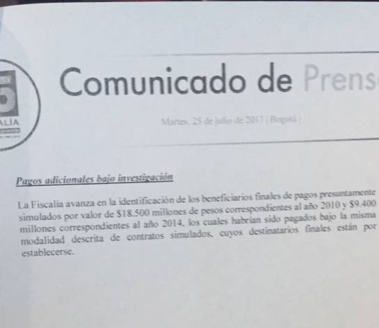 Sobornos de Odebrecht: “Sobornos de Odebrecht ascendieron a más de $84.000 millones”: fiscal Sobornos de Odebrecht: “Sobornos de Odebrecht ascendieron a más de $84.000 millones”: fiscal