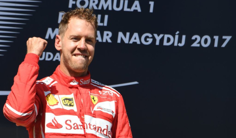 Sebastian Vettel Hungría Fórmula 1: Vettel gana el Gran Premio de Hungría y mantiene el liderato de la Fórmula Uno