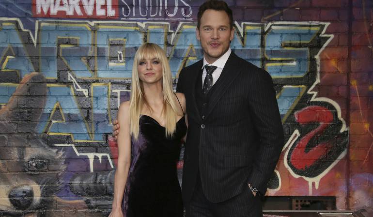 Chris Pratt y Anna Faris durante la Premiere de Guardianes de la Galaxa el pasado 24 de abril.