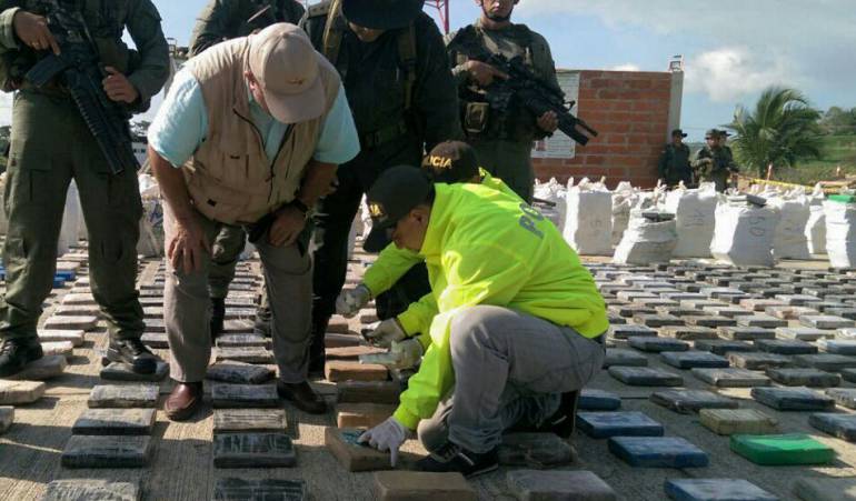 Incautan una tonelada de cocaína en Buenaventura