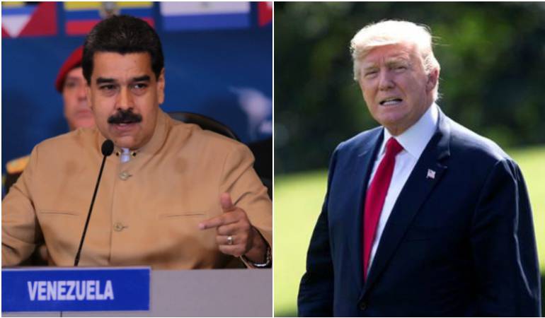 Nicolás Maduro y Donald Trump.