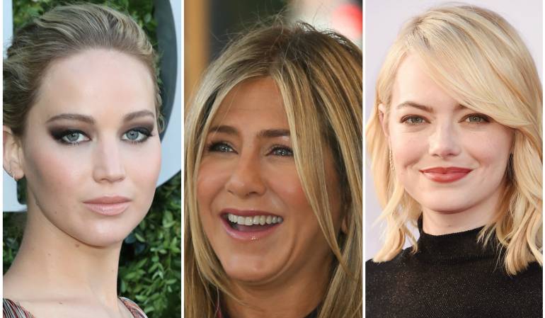 Jennifer Lawrence, Jennifer Aniston y Emma Stone.