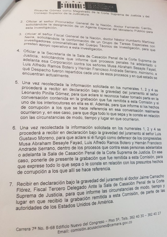 Caso Fiscal Anticorrución: Luis Gustavo Moreno será citado a declarar en la Comisión de Acusación Caso Fiscal Anticorrución: Luis Gustavo Moreno será citado a declarar en la Comisión de Acusación