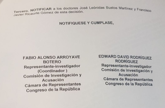 Caso Fiscal Anticorrución: Luis Gustavo Moreno será citado a declarar en la Comisión de Acusación Caso Fiscal Anticorrución: Luis Gustavo Moreno será citado a declarar en la Comisión de Acusación