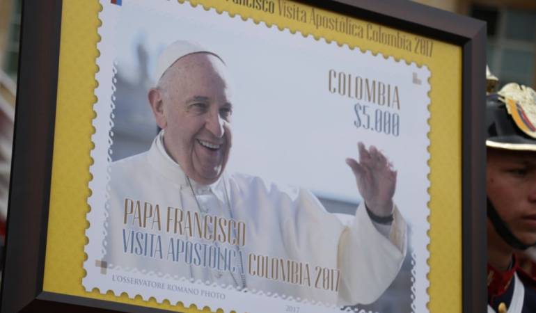 Visita del papa Francisco: Colombia pone en circulación 38.000 estampillas por visita del papa
