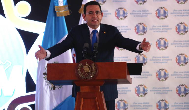 El presidente de Guatemala, Jimmy Morales