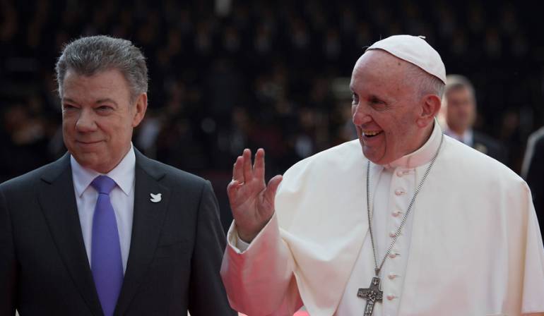 El santo padre Francisco viene a Colombia a reforzar la paz: presidente Santos